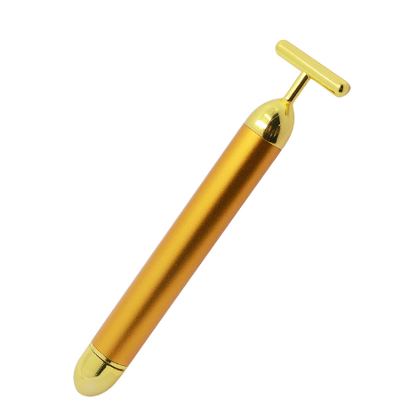 24K Vibration Facial Beauty Bar Golden Energy Face Massager